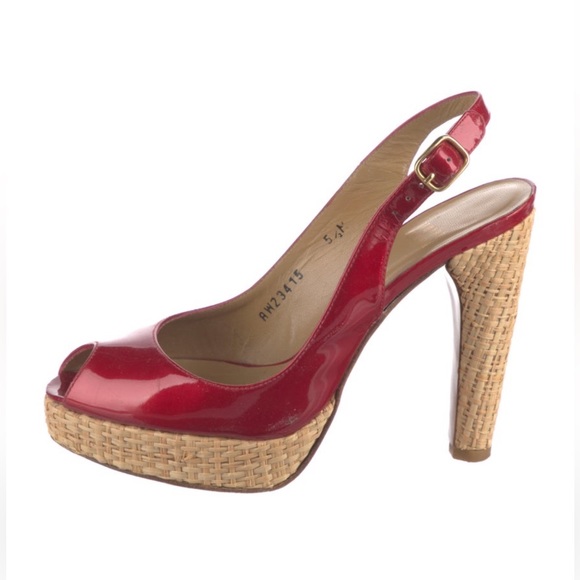 Stuart Weitzman Slingback platform sandals - Picture 1 of 5